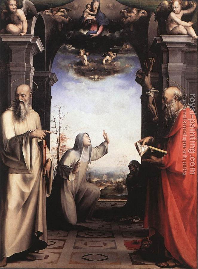 Domenico Beccafumi : Stigmatization of St Catherine of Siena